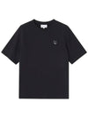 Bold Fox Head Patch Comfort Short Sleeve T-Shirt Black - MAISON KITSUNE - BALAAN 5