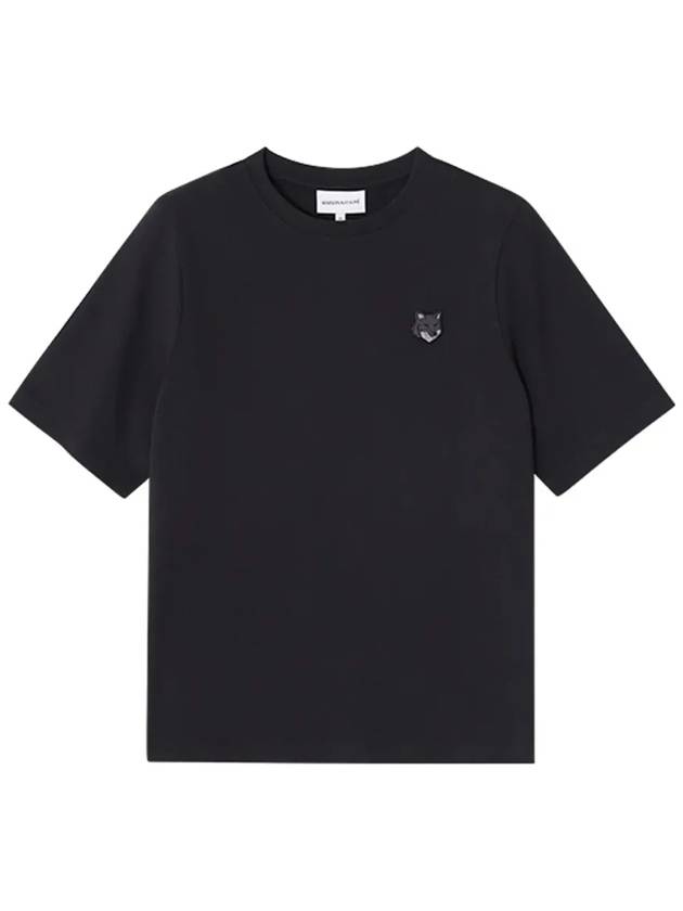 Bold Fox Head Patch Comfort Short Sleeve T-Shirt Black - MAISON KITSUNE - BALAAN 5