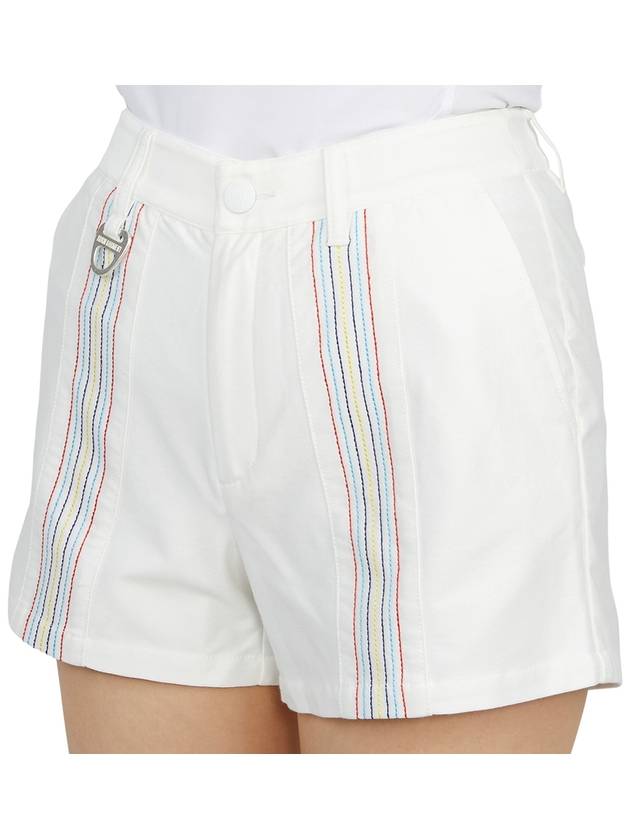 Women's Triple Rain Jersey Shorts White - HORN GARMENT - BALAAN 9