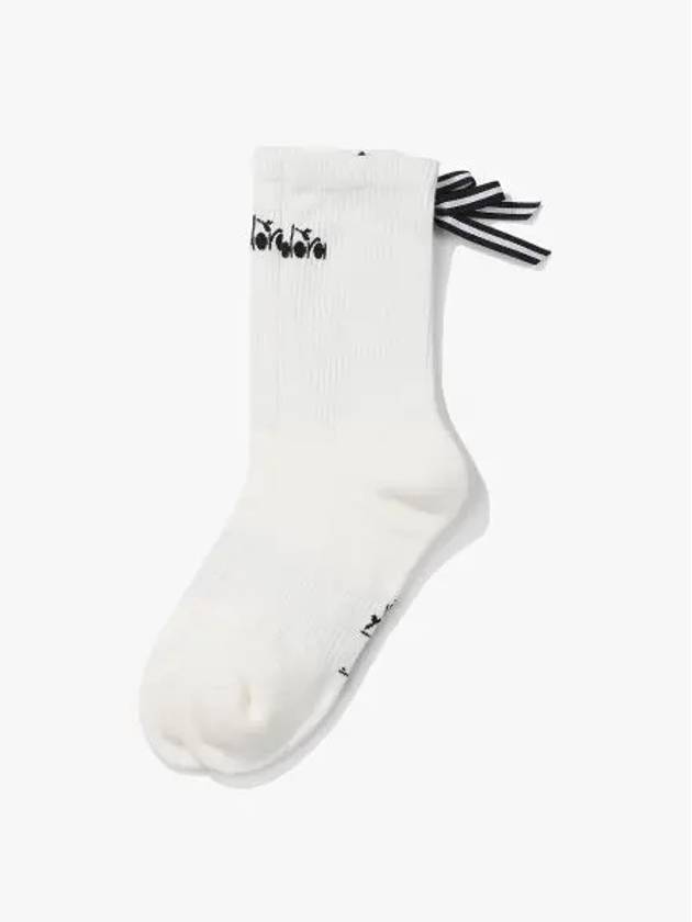 Diadora Crosscoat Ribbon Mid Socks BLACK - DIADORA - BALAAN 1