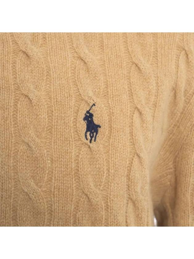 Cable Knit Top Brown - POLO RALPH LAUREN - BALAAN 5