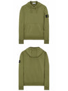 Waffen Patch Cotton Fleece Hoodie Olive - STONE ISLAND - BALAAN 5