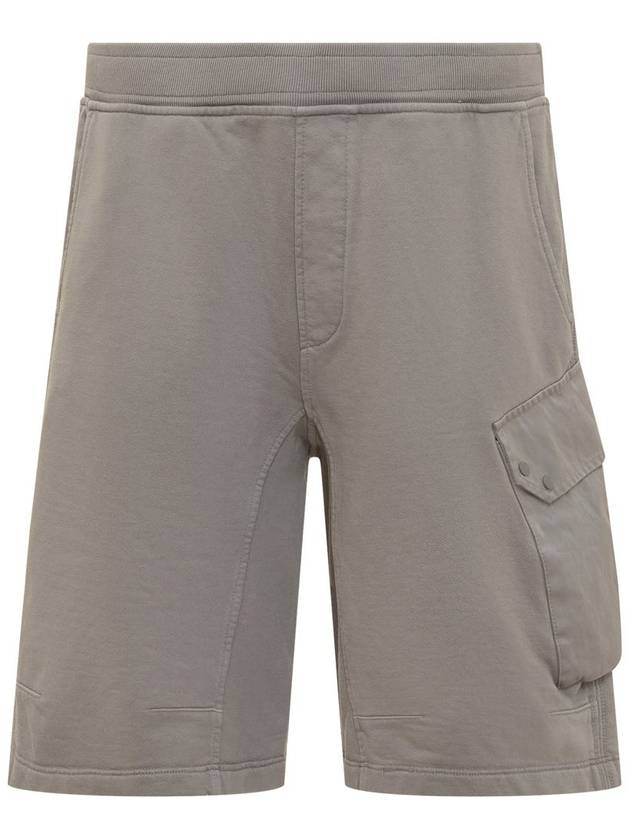 Side Flap Pocket Detail Shorts Grey - TEN C - BALAAN 2