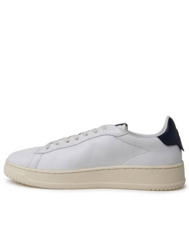 Dallas Navy Tab Leather Low Top Sneakers White - AUTRY - BALAAN 4