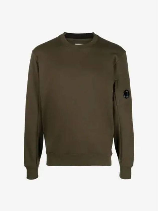 Diagonal Raised Fleece Sweatshirt Ivy Green - CP COMPANY - BALAAN 2