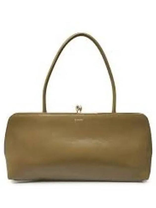 Small Goji Frame Leather Shoulder Bag Brown - JIL SANDER - BALAAN 2