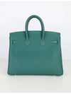 Malachite Togo Birkin 25 silver x - HERMES - BALAAN 3