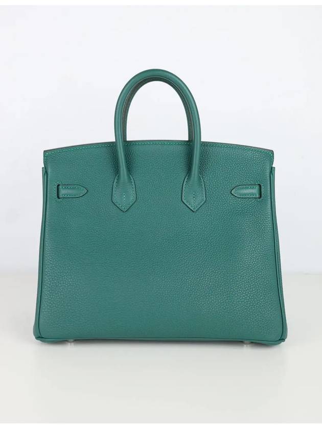 Malachite Togo Birkin 25 silver x - HERMES - BALAAN 3