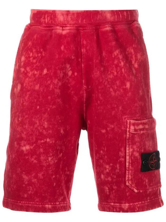 Waffen Patch Off-Dye Bermuda Shorts Pink - STONE ISLAND - BALAAN 2