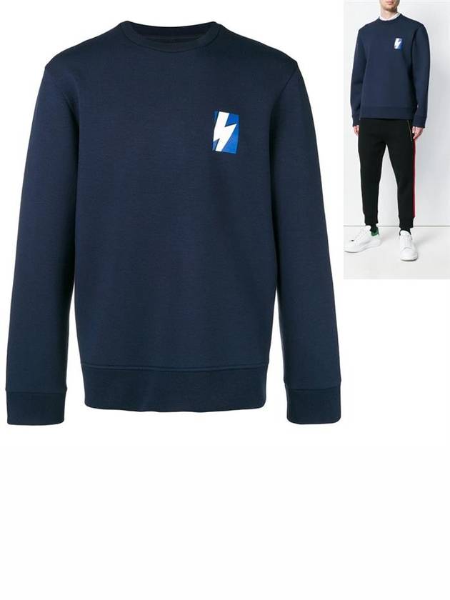 Lightning Sweatshirt Navy - NEIL BARRETT - BALAAN 2