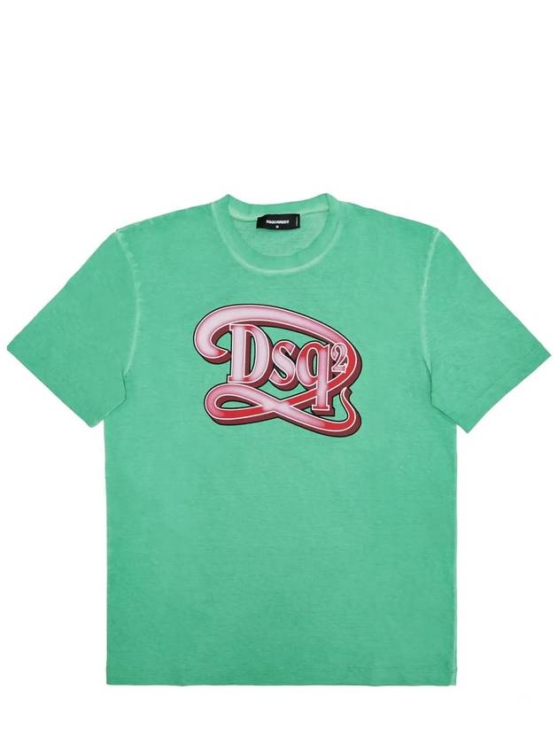 Short Sleeve T-Shirt S71GD1387S22507 658 Green - DSQUARED2 - BALAAN 2