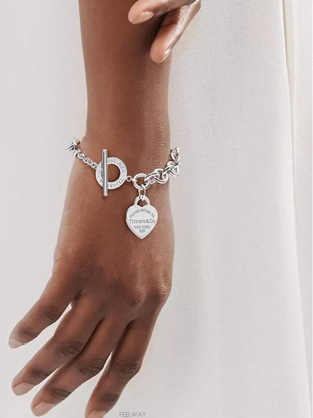 Heart Tag Toggle Bracelet Silver - TIFFANY & CO. - BALAAN 5