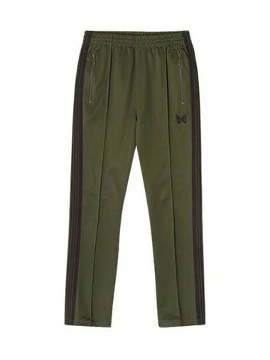 OT229 B Olive Poly Smooth Narrow Track Pants Men s Long 270110 1140210 - NEEDLES - BALAAN 1