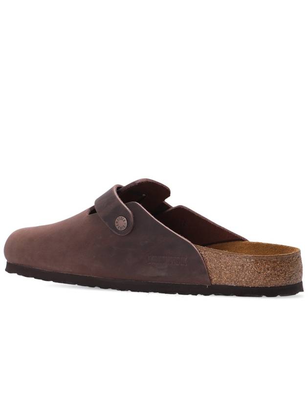 Birkenstock ‘Boston Big Buckle’ Slides, Men's, Brown - BIRKENSTOCK - BALAAN 5