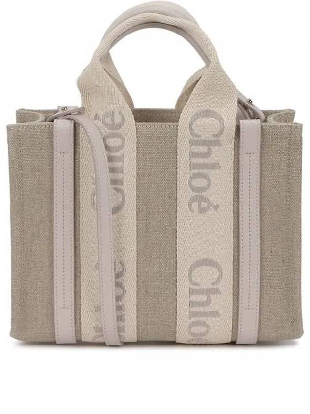 Woody Logo Small Tote Bag Wild Grey - CHLOE - BALAAN 2