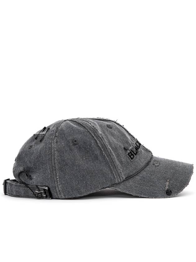 BBD Cross Damage Custom Denim Cap Dark Gray - BLACKBLOND - BALAAN 3