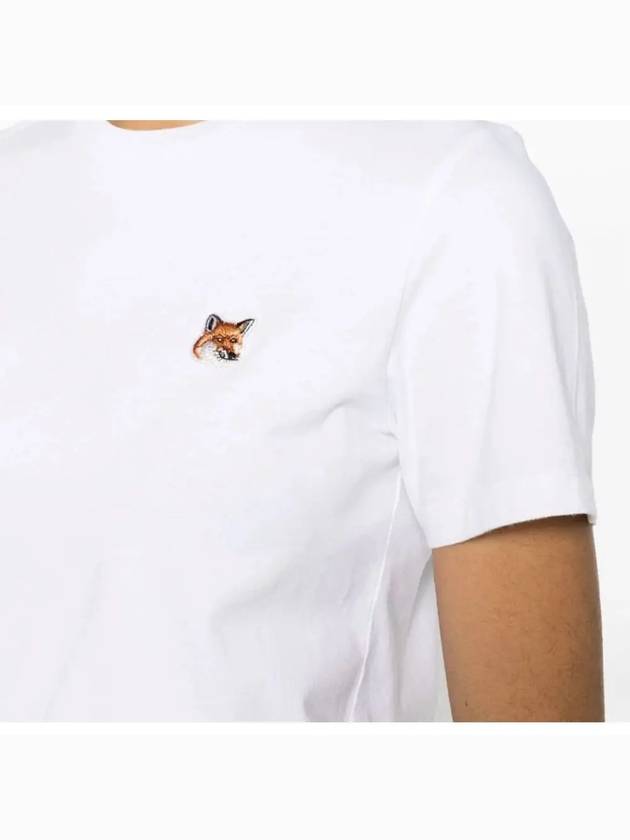 Fox Head Patch Regular Short Sleeve T-Shirt White - MAISON KITSUNE - BALAAN 7