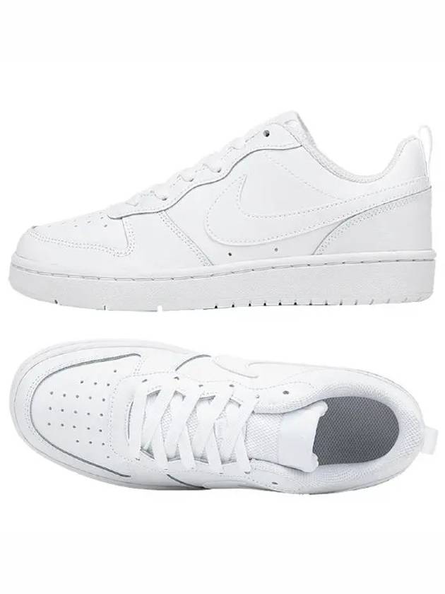 Court Borough Low 2 Low Top Sneakers Triple White - NIKE - BALAAN 6