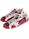 Superstar Low Top Sneakers Burgundy - GOLDEN GOOSE - BALAAN 6