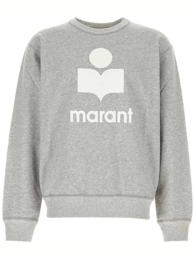 Mikoy Logo Print Sweatshirt Grey - ISABEL MARANT - BALAAN 3