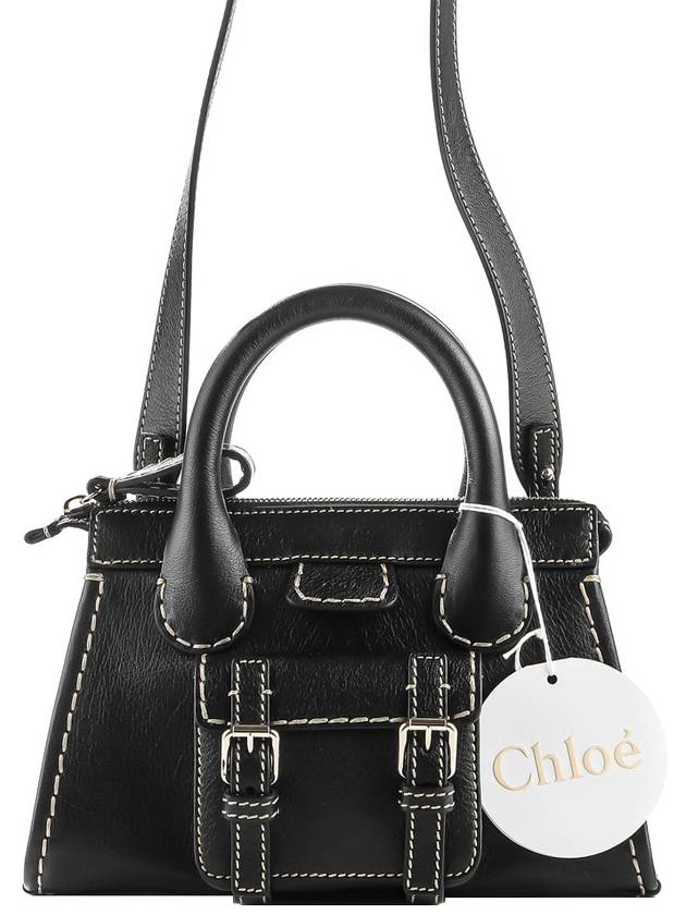 Edith Mini Shoulder Tote Bag Black - CHLOE - BALAAN 2