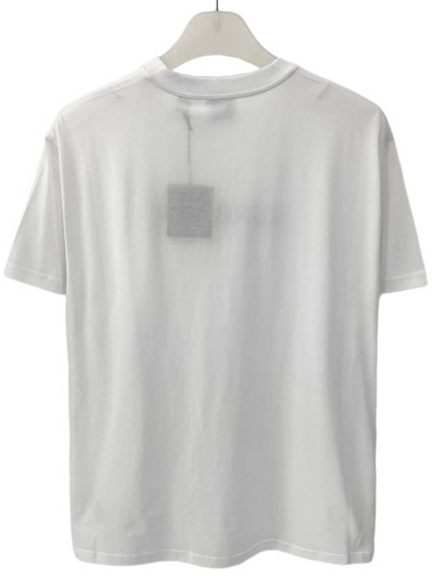 Logo Print Short Sleeve T-Shirt White - BURBERRY - BALAAN 4