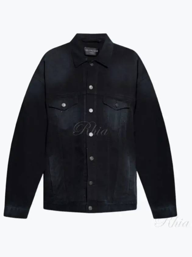 Sunbleached Denim Jacket Black - BALENCIAGA - BALAAN 2