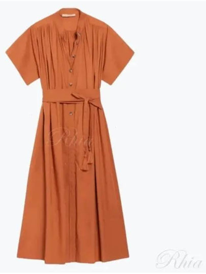 Women's Ciao Short Sleeve Long Dress Brown - VANESSA BRUNO - BALAAN 2