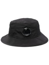 Chrome R Lens Bucket Hat Black - CP COMPANY - BALAAN 1