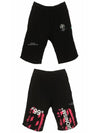 Men's Diag Stencil Shorts Black - OFF WHITE - BALAAN 6