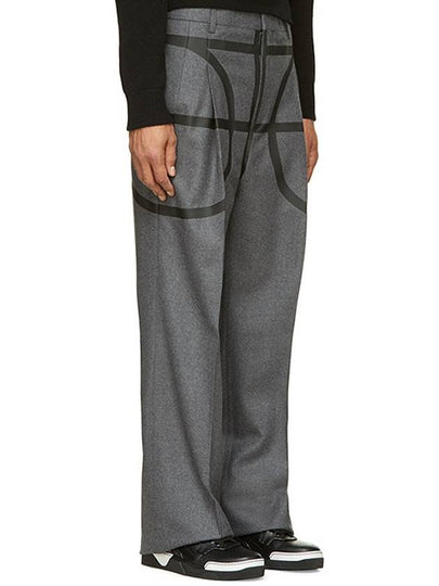 Basketball Wool Wide Pants Grey - GIVENCHY - BALAAN 2