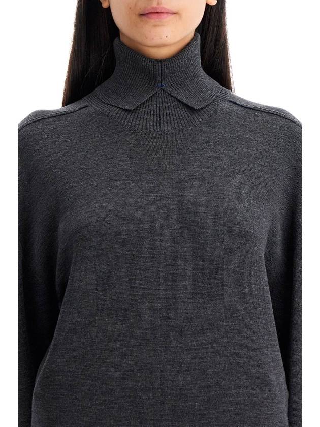 high-neck wool pullover sweater - BURBERRY - BALAAN 4