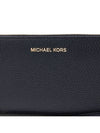 Pebbled Leather Continental Wrislet Long Wallet Black - MICHAEL KORS - BALAAN 7