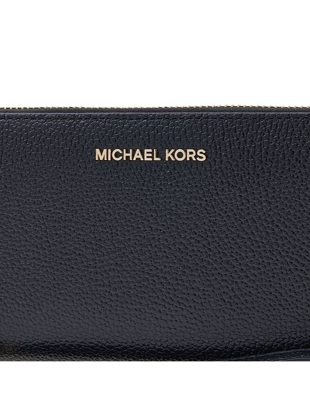 Pebbled Leather Continental Wrislet Long Wallet Black - MICHAEL KORS - BALAAN 7