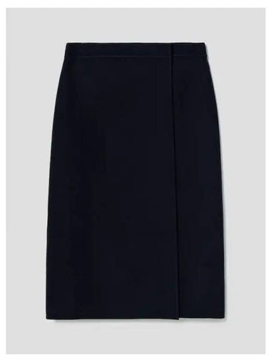 Women s Double Wool Cashmere Wrap Skirt Navy Domestic Product GM0023112219555 - THEORY - BALAAN 1