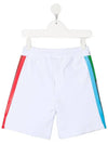 Kids Logo Stripe Track Shorts 027654 001 - GCDS - BALAAN 3