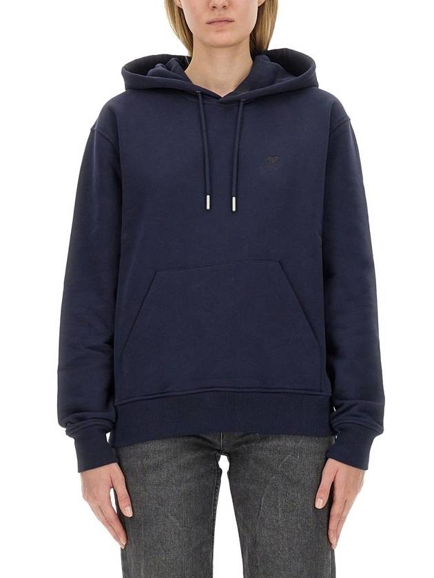 De Coeur Logo Hoodie Navy - AMI - BALAAN 2