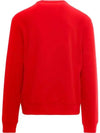 Embroidered Logo Crew Neck Sweatshirt Red - LANVIN - BALAAN 3