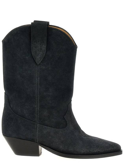 Duerto Suede Middle Boots Black - ISABEL MARANT - BALAAN 2