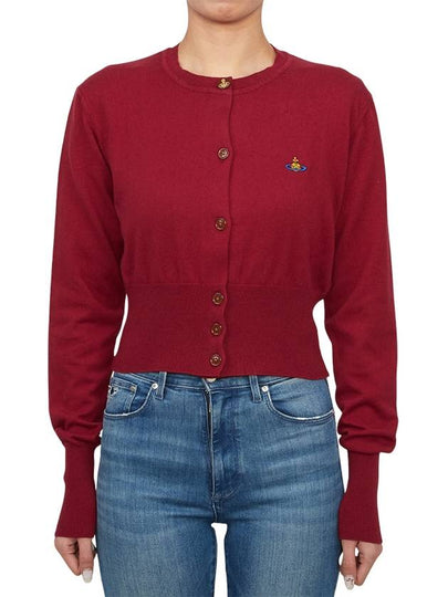 Bea Crop Cardigan Wine - VIVIENNE WESTWOOD - BALAAN 2