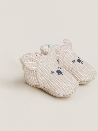 Baby baby shoes PASSE PASSE booties natural H1099319M - HERMES - BALAAN 2