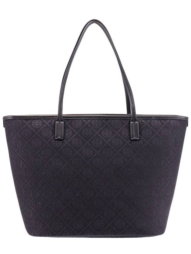 T Monogram Tote Bag Black - TORY BURCH - BALAAN 4