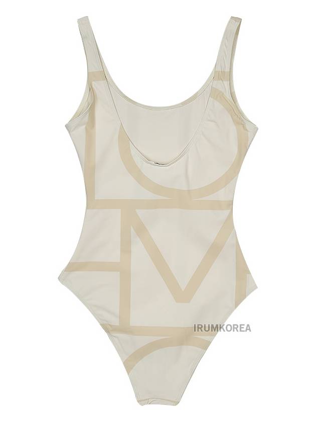 Monogram One-Piece Swimsuit Sand - TOTEME - BALAAN 3