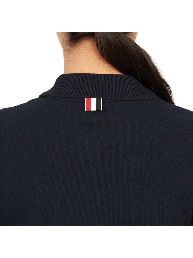 Women's Logo Patch Tennis Flare Short Dress Navy - THOM BROWNE - BALAAN 11