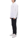 Contour Fox Head Casual Long Sleeve Shirt White - MAISON KITSUNE - BALAAN 5