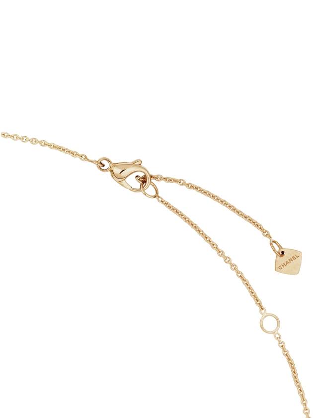 Coco Crush Quilted Motif 18K Necklace Gold - CHANEL - BALAAN 6