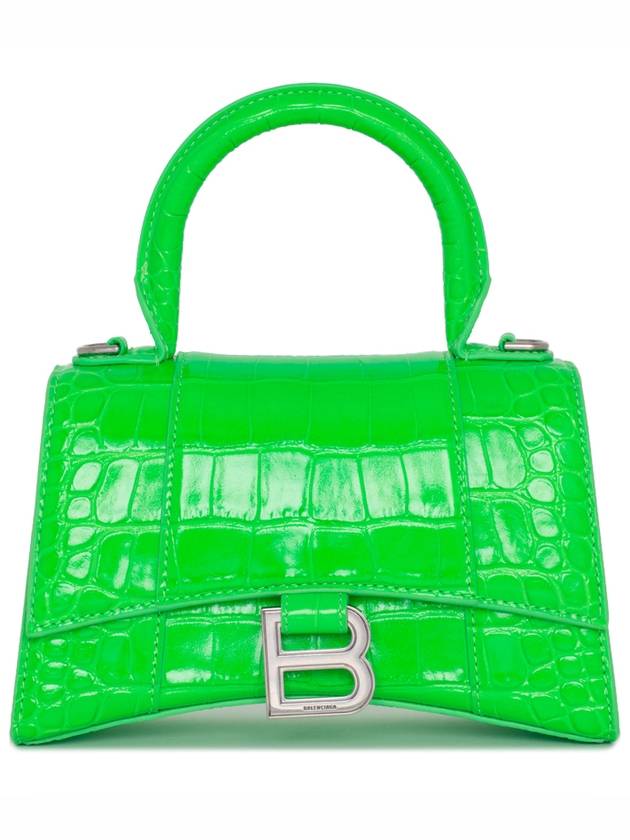 Hourglass Tote Bag Green - BALENCIAGA - BALAAN.