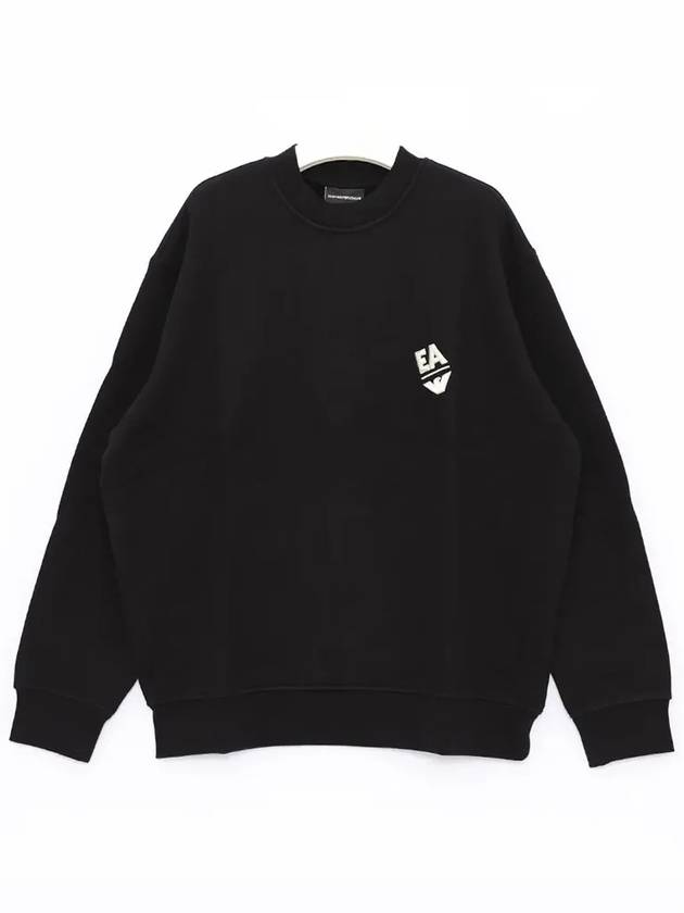 Embroidery Logo Sweatshirt Black - EMPORIO ARMANI - BALAAN 3