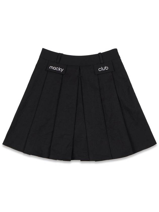 Women s Gentle Pleated Skirt Black MCFW24SK3BK - MACKY - BALAAN 2