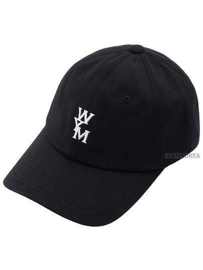 Embroidered Logo Cotton Ball Cap Black - WOOYOUNGMI - BALAAN 2